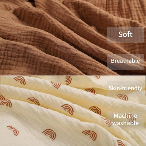 39" 27" Pack Pack 2 Pack, Onacosht Muslin Mini Crib Sheets, x and Play Mattress Sheets Fitted for N Play, Soft Cotton