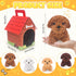 12 HAPGFS Pcs Mini Plush Puppy Stuffed Dogs with Keychain, Adopt A Pet Dog Party Favors Goodie Bags, Animals Bulk Gift