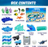 265pk Set 225 3 USA Toyz Ocean Race Tracks for Kids- Speedway Race Car Track with Flexible Roads, Shark Toy Cars