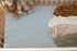 Pobibaby Single Solid Premium Fitted Baby Crib Sheet, Ultra-Soft Cotton Blend, Safe and Snug, Baby Blue