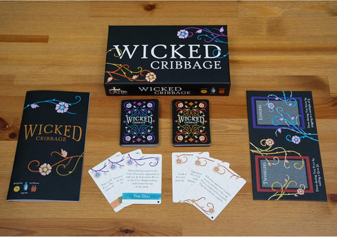 Only Then Studios 30-45 8+ Wicked Cribbage | A Playful Twist On A Classic Game | Minute Playtime | Ages | Quick, Easy