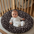 Hechitok Leopard Print Removable Newborn Lounger Cover Nursing Pillow Slipcover Soft Snug Fits Baby Lounger