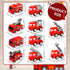 30 Pcs Mini Pullback Fire Truck Toy, Small Red Emergency Vehicles for Firefighter Party Supplies, 10 Styles