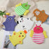 Sibba 6 Pcs Baby Bath Mitt Washcloths Gloves, Gentle Cute Exfoliating Wash Mitt Animal Pattern, Baby Mittens Bath Towel