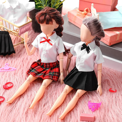 8 11.8 Inch Bencailor Pieces Doll Clothes for Doll Accessories Shirt Skirts Dress Outfit Clothing for Birthday