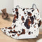 Cow Baby Blanket for Boys Girls Soft Fleece Minky Blanket with Dotted