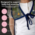 6m+ BapronBaby Animal Prints Bapron - No Neck Tie Safer Bib - Baby & Toddler - Soft Waterproof - PVC, BPA & Phthalate