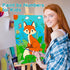 Volmop 3 Pack Paint by Numbers for Kids Ages 8-12 - 10 * 8" Color by Number Framed Canvas with Paints