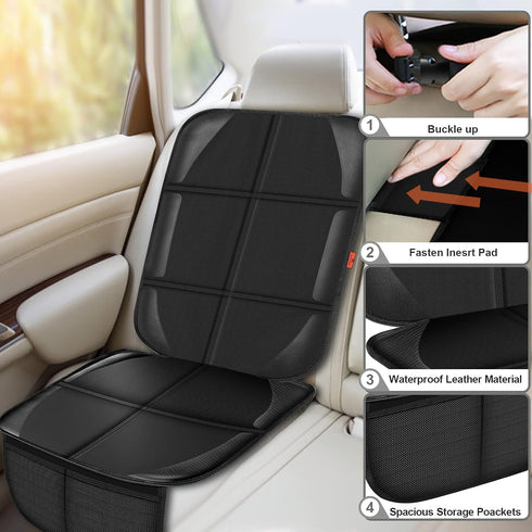600D 2 (1 Pack) XHYANG Car Seat Protector,Auto Car Seat Protectors Baby Carseat Waterproof Durable Fabric for Child