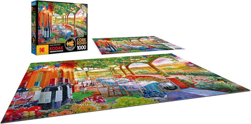 RoseArt - Kodak Premium Cork Wine Country, 1000 Piece Jigsaw Puzzle for Adults