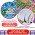 Oriate Kids Toy Dream Play Mat - Princess Castle Girls Pink Playmat - Parent-Kid Interaction Game Mat