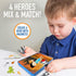Hapinest Magnetic Heroes Pretend and Play Travel Playset Toy for Boys Ages 4 Years and Up, Fireman, Policeman, Knight