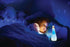 Lexibook Frozen Nightlight and Speaker for Children's Room, Color Change, Soft Light, Battery Operated (Blue/White)