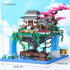 Cherry Blossom Tree Building Set with Gift Box, Original Music Cherry Blossom Tree House, 3320 Pcs