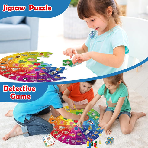 Floor Puzzle Jigsaw Puzzles, Animal Puzzle for Kids, Alphabet Learning Toys, Preschool Activities