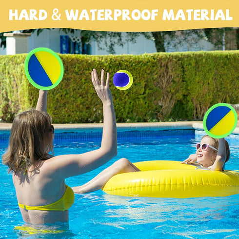 Set 4 3 Sets, Sets Outdoor Games - Beach Toys, Toss and Ball with Paddles and Balls, Perfect Yard Games Playground