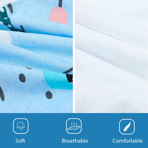 2 Packs MooMoo Baby Waterproof Diaper Pants for Potty Training Nighttime Diaper Short for Boys