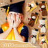 24 Pcs Mini Graduation Bear Plush Toy - 5.5 Inch Stuffed Animal with Black Cap, Class of 2024 Graduation Gift