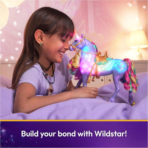 Unicorn Academy Interactive Rainbow Light-up Wildstar Unicorn Toy with Lights, Sounds & Music for Girls Ages 4+