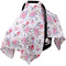 Rquite Infant Car Seat Cover for Babies Girls, 100% Muslin Cotton Carseat