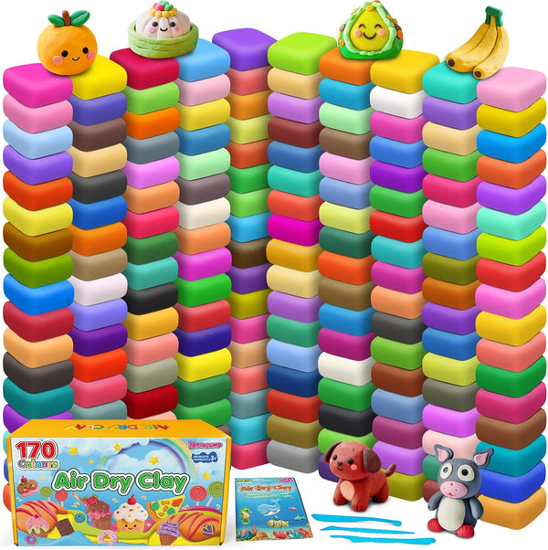 Air Dry Clay 170 Colors, Modeling Clay for Kids, DIY Molding Magic
