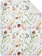 SDMKA Baby Blankets for Boys Girls Watercolor Wildflower Super Soft Warm Cozy Crib