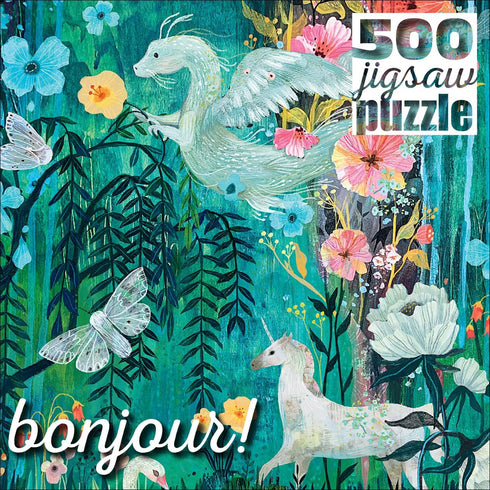 Buffalo Games - Kendra Binney - Magical Forest Friends - 500 Piece Jigsaw Puzzle for Adults Challenging Puzzle Perfect for Game Nights - Finished Puzzle Size is 21.25 x 15.00