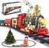 Classic Electric Train Set for Toddlers 3-8 Battery Operated Push-Button Train with