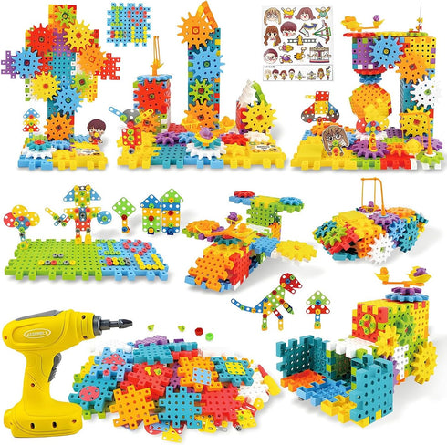 STEM Education Building Toys, 248 PCS Electric Gear Building Blocks Toys Set