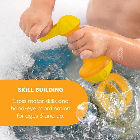 HABA Toddler Bath Toys: Bubble Bath Whisk for Sensory Play, Bubble Maker for Bathtub and Fun Beach and Water Toys