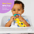 Rainbow Ring Teether | Non-Toxic, BPA Free Silicone Baby Teether Ring | Soft, Easy Grip Toy to Soothe Gums