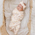 Set Konssy Baby Girl Newborn Receiving Blanket with Headband Baby Swaddle Nursery Swaddle Wrap