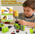 Take Apart Farm Trucks Toys for Kids Boys, DIY STEM Building Construction Toys with Electric Drill & Color Box, Gift