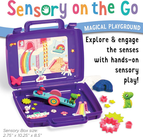 3-5+, Creativity for Kids Sensory On The Go Kit: Magical Playground - Sensory Bins for Toddlers Ages Unicorn Gifts