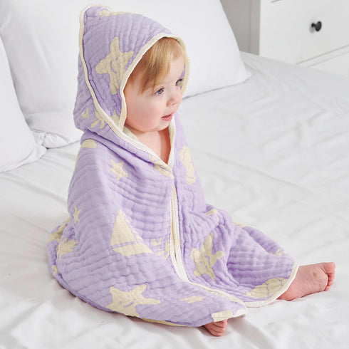 Ultra-Soft Muslin Baby Towel - 32 x 32 Inches, Ideal for Bath