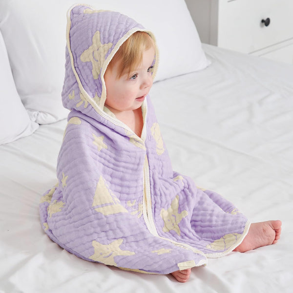 Ultra-Soft Muslin Baby Towel - 32 x 32 Inches, Ideal for Bath