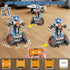 5-in-1 STEM Building Toys with LED Light, 604 PCS RC Tech Tank Robot Sleigh Gift for Kids Ages 6-12+