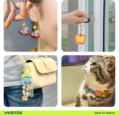 30pcs 8.2X5.8inch WISYOK Shrinky Film, Shrink Plastic Sheets for Crafts, Jewelry Making, Classroom Projects, Custom