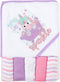 Baby Hooded Bath Towel and Washcloth Set for Infant Girls 6-12 Months