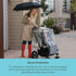 J.L. Childress Stroller Rain Cover - Universal Stroller Poncho - Stroller Accessory - Ventilated Baby Weather Shield