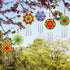 Ayhuhra 30 Sets Summer Mandala Suncatchers Wind Chimes Craft Kits DIY Window Art Suncatcher Mandala Flower Craft Art