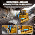 Bulldozer 9CH 2.4GHz Dozer 3-12 RC Toy with Metal Blade, Light and Sound, Remote Control Construction Truck, Tractor