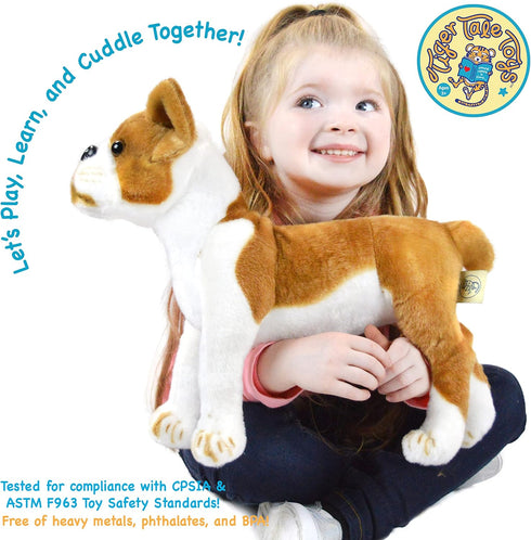 VIAHART Bobby The Boston Terrier Boxer - 14.5 Inch Large Dog Stuffed Animal Plush - by TigerHart Toys