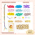 Story Magic Wooden ABC Bead Kit, 350+ Wooden Beads & Charms for Jewelry Making, Great for Kids Arts & Crafts