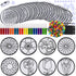 24 Set Winlyn Spring Flower Suncatchers Ornaments Decorations DIY Window Paint Art Kit for Kids Classroom Activities