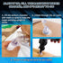 Inflatable Double-Sided Baseball & Football Target Set, Blow Up Toy with Soft Football, Baseball & Inflatable Bat