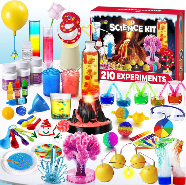 UNGLINGA 210 Experiments Science Kit for Kids, Boys Girls Birthday Toys Gifts
