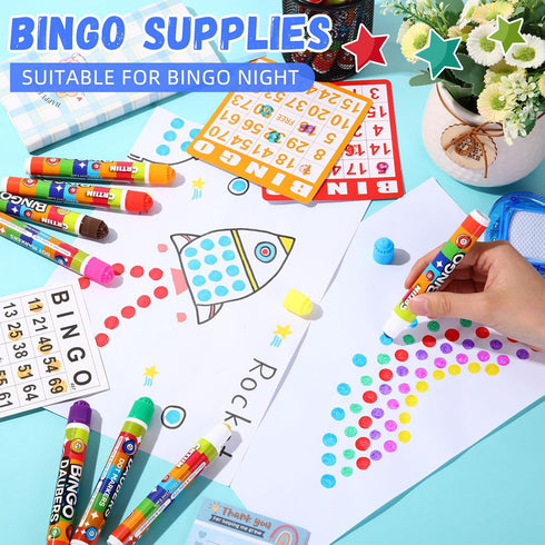 80 Set 12ml /0. 4oz 8 Crtiin Pcs Daubers Dot Markers Each, Vibrant Colors for Kids Adults Dot Paint Markers Idea