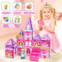 3-5 4-8 3 4 5 6 7 8 9+ Tsomtto Magnetic Tiles for Girls - Princess Magnetic Blocks Building Toys for Kids Ages Toddler