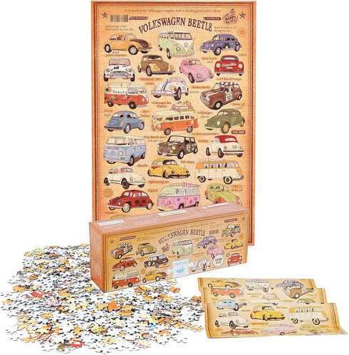 Vintage Cars Jigsaw Puzzles - 1000 Pieces by MOMIBOOK - 75x50cm (29.5"x19.7") Puzzle